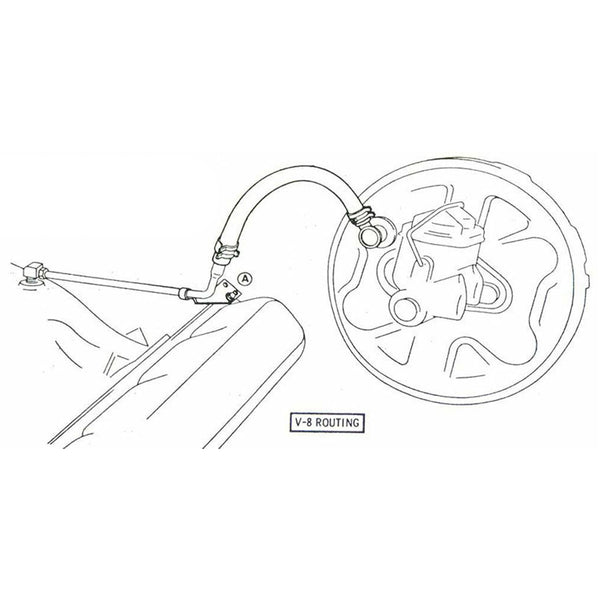 1969-72 Oldsmobile A-Body V8 Engine to Booster Vacuum Kit