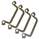 1968-72 Oldsmobile A-Body V8 (also '79 Trans Am with Olds 403) Exhaust Manifold Bolt Locks 4pc OE Steel