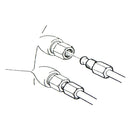 1964-78 GM Transmission Line at Trans, 1/4"-NPT Male x 1/2"-20 Female Adapters & Washers, 4pc
