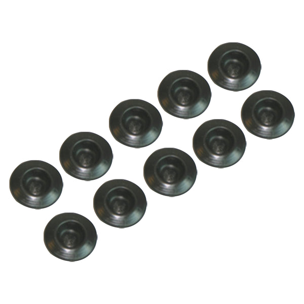 1968-72 Pontiac GTO Inner Fender Plugs Black 10pc