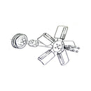 1968-72 Pontiac Engine Standard Fan Bolts Fine Thread 5/16-24 4pc