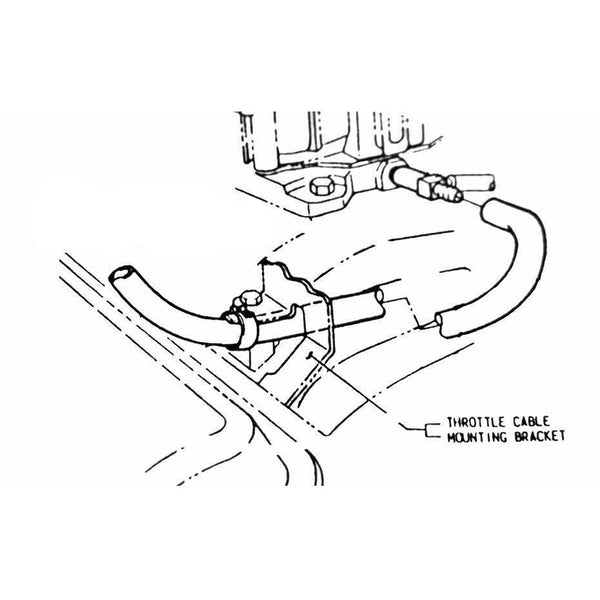 1968-72 Pontiac, GTO, Firebird Booster to Carb Vacuum Line with Clips 4pc