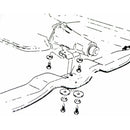 1964-72 GM A-Body Trans Mount To Transmission Bolt Kit 4pc