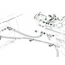 1968-79 Pontiac Negative Battery Cable To Engine Stud Star Washers & Nut 2 pc