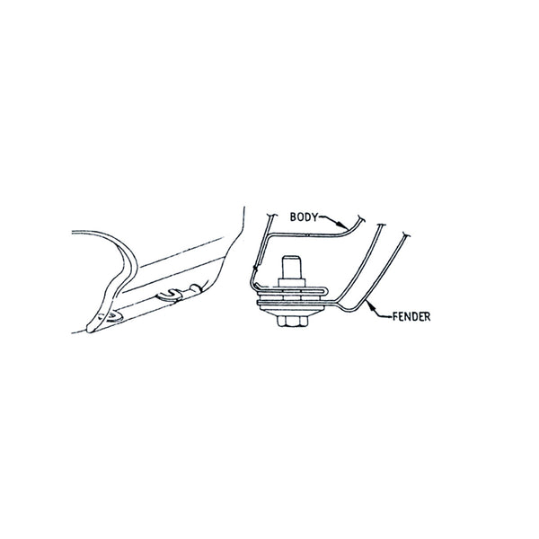 1968-72 GM A-Body Chevelle GTO 442 GS Lower Fender Hardware Kit 14pc
