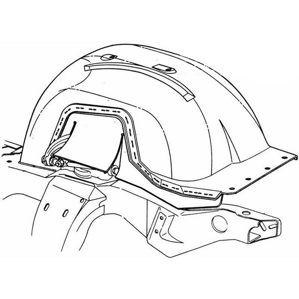 1969-72 Oldsmobile Cutlass 442 Inner Fender Hardware Kit 17pc Kit