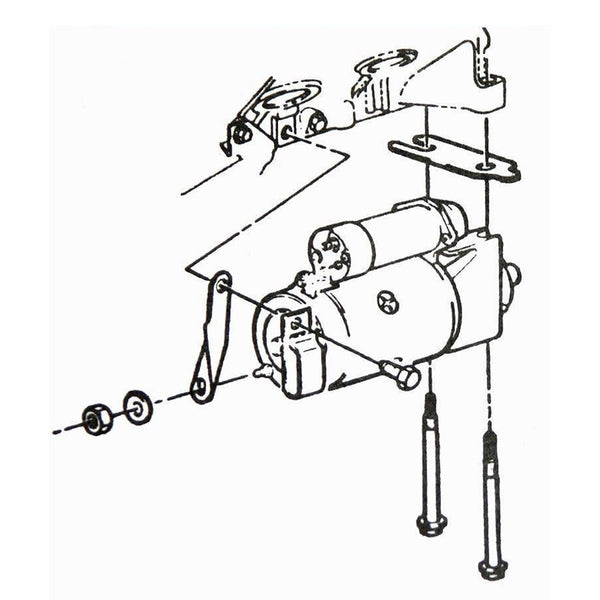 1964-81 Pontiac Buick Oldsmobile Starter Bolts 2pc Kit
