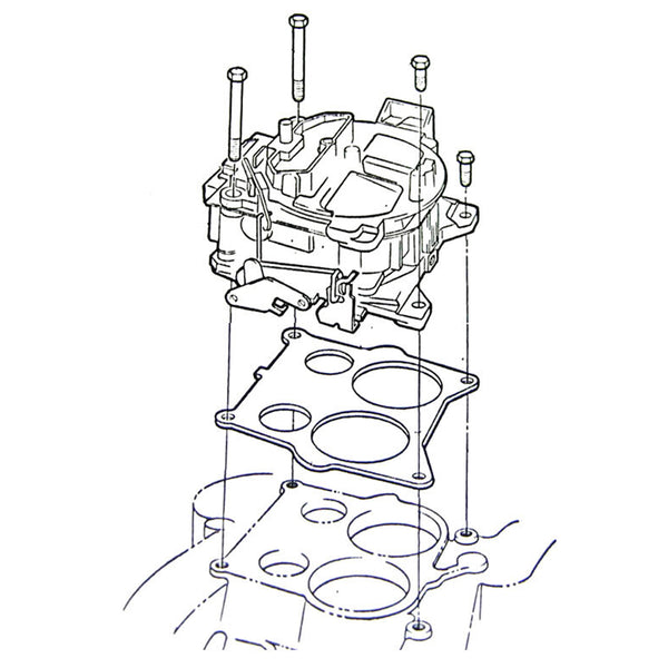 1964-79 GM A-Body F-Body 4bbl V8 Carb Bolts 4pc