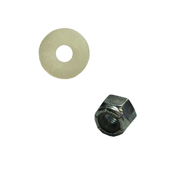 1968-79 GM Hurst Shifter Handle Bolt Plate Lock Nut & Washer 2pc