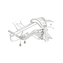 1964-77 GM Front Sway Bar Collars Silver 2pc