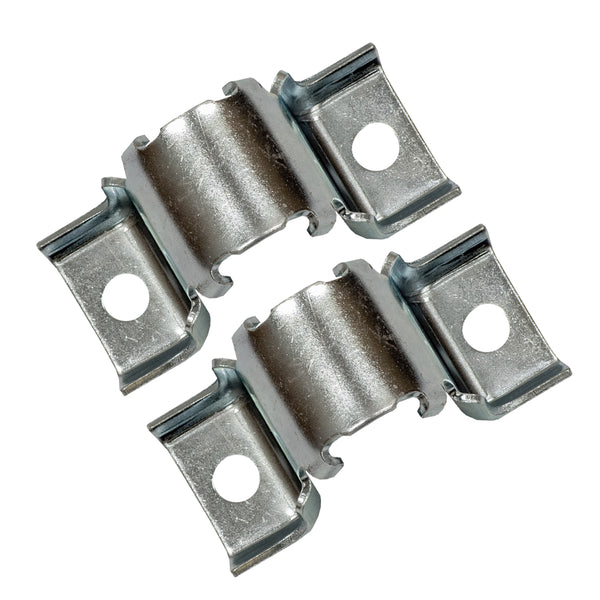 1964-77 GM Front Sway Bar Collars Silver 2pc