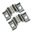 1964-77 GM Front Sway Bar Collars Silver 2pc