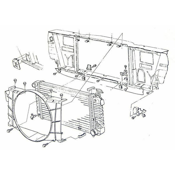 1969-70 Pontiac GTO 1969-72 Grand Prix Ram Air III & IV AC Cars Lower Valence Air Dam with Hardware 13pc