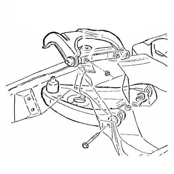 1964-77 GTO, 442, GS Front Upper Control Arm Cross Shaft Washers 4pc