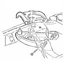 1964-77 GTO, 442, GS Front Upper Control Arm Cross Shaft Washers 4pc