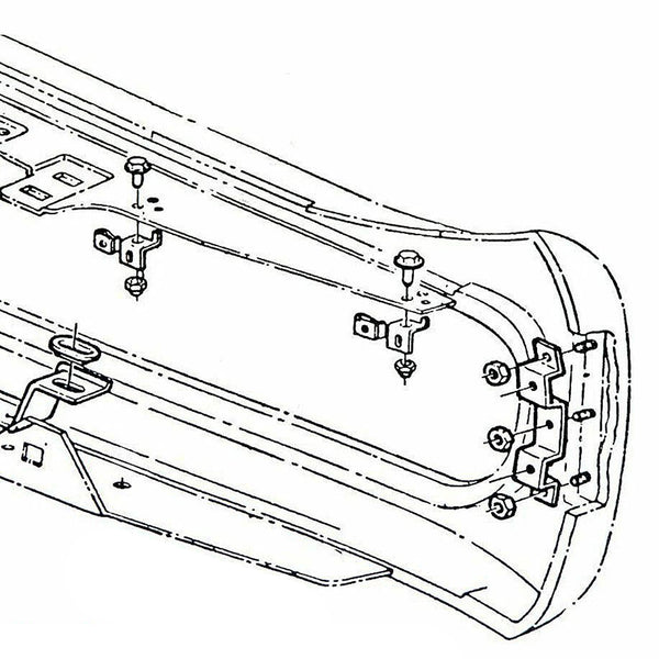 1968-69 GTO Hideaway & Standard Headlight Mounting Brackets 4pc