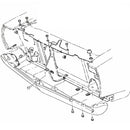 1967-72 GTO Front Fender At Core Support Bolts, Clips & Washers 12pc Kit
