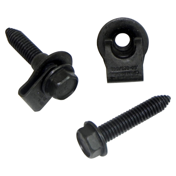 1968-72 GTO Core Support Hood Latch Spring Clip Nuts & Bolts 4pc Kit
