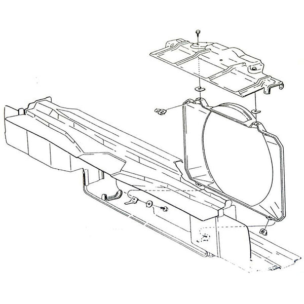 1970-72 Cutlass Radiator Fan Shroud Hardware 18pc