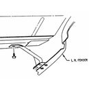 1969-70 Cutlass Front Fender To Core Support Mounting Bracket HWD 10pc