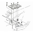 1970-72 Olds Cutlass 350cid Battery Tray Mounting Kit 7pc