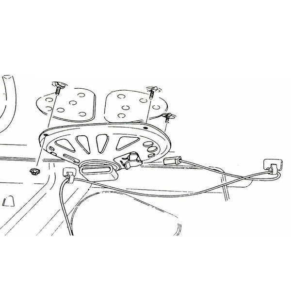 1968-72 GM A-Body Rear Speaker Mounting Kit 6pc