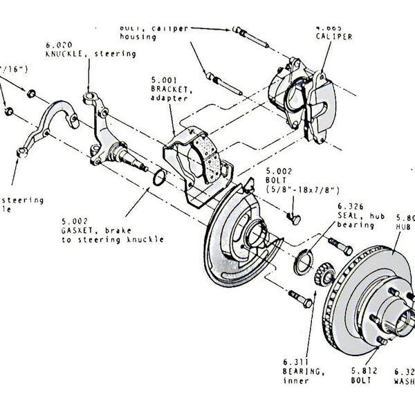 1969-72 GM A F X-Body Spindle To Backing Plate Seals 2pc.