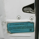 1970-76 GM Blue, Driver Door Decal With Clear Cover 2pc.