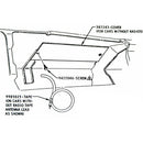 1970-72 Oldsmobile Cutlass Radio Delete Speaker Hole Cover 1pc