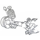 1964-77 GM A-Body Rear Spring Insulator Black Rubber 2pc