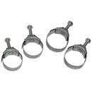 1968-72 Pontiac Heater Hose Clamps For Non AC Cars 4pc