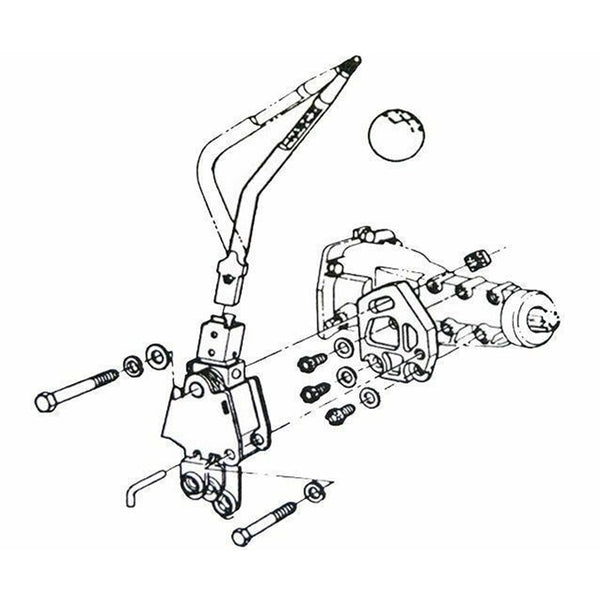 1967-69 GM A-Body 4 Speed Shifter Mounting Bracket To Trans Body Bolt Kit 6pc