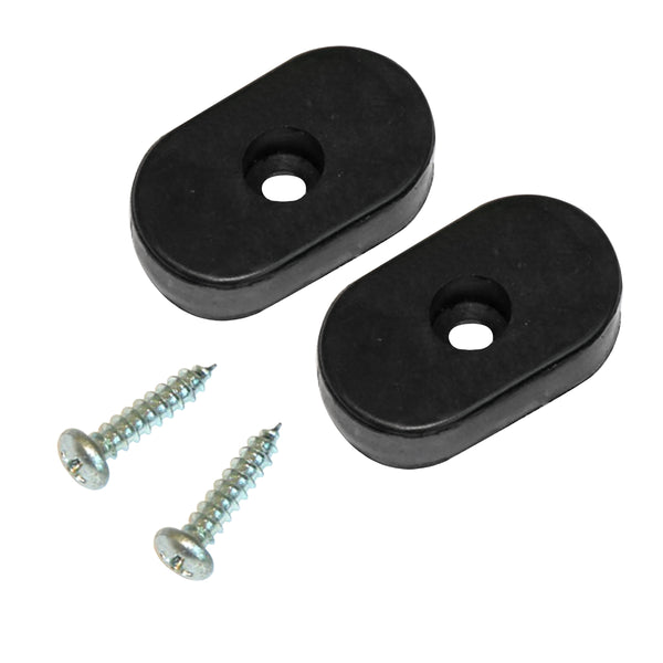 1966-72 GM Bucket Seat Back Bumpers and Screws 4pc