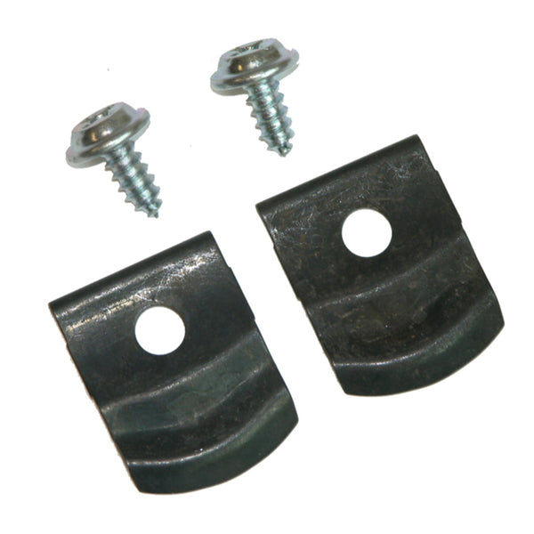 1968-72 GM A-Body Front Windshield Lower Chrome Trim End Clips On Cowl and Screws, 4pc