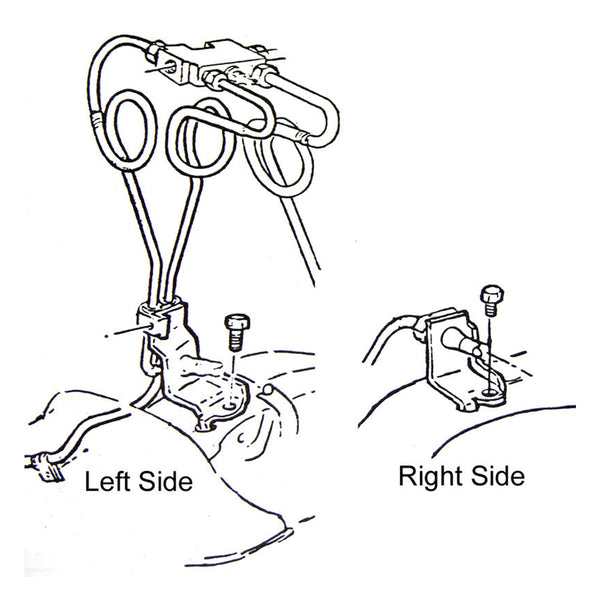 1969 GM F-Body X-Body Front Disc Brake Hose Brackets Kit 10pc