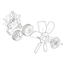 1968-72 Olds Water Pump To Fan & Upper Pulley Studs & Nuts 16pc Kit, Also 1979 Trans Am Olds 403 Engine