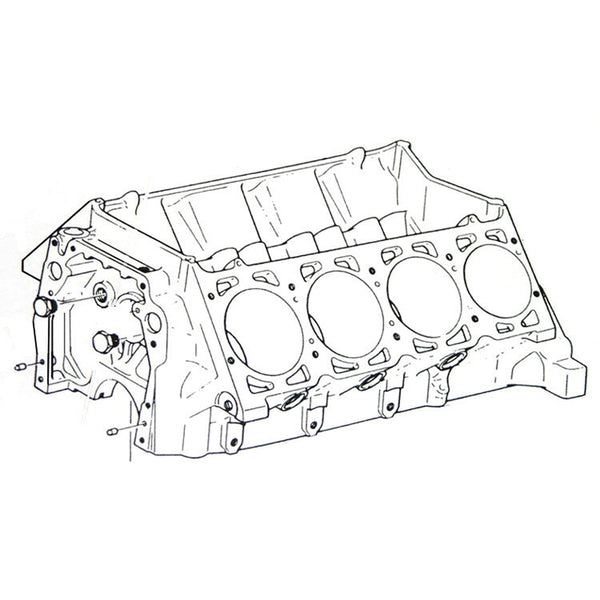1964-74 Olds Engine Block Locating Pins For Heads & Timing Cover 6pc, Also 1979 Trans Am Olds 403 Engine