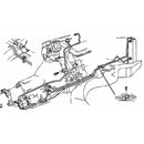 1968-72 Pontiac LeMans GTO Automatic Trans Cooler Line Hold Down with Bolt 2pc