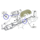 1968-72 Pontiac LeMans GTO Automatic Trans Cooler Lines Plastic Clip 1pc