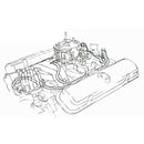 1969-72 Pontiac Ram Air 4 Bracket For Alum 2pc Intake Cars