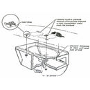 1966-70 GM A-Body Package Tray Snap On Speaker Enclosure, 1pc