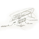 1968-72 Olds Cutlass Gauge Face Lenses For Rally Gauges 3pc