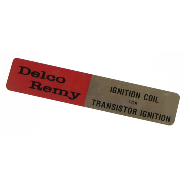 1964-72 GM Factory Delco Coil Decal 1pc