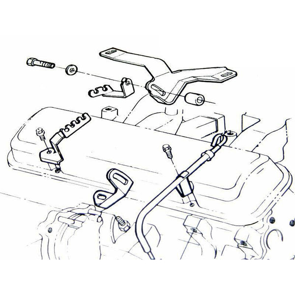 1968-70 Pontiac GTO Firebird Spark Plug Wire Loom AC Cars Only Passenger Front All V8 Cars