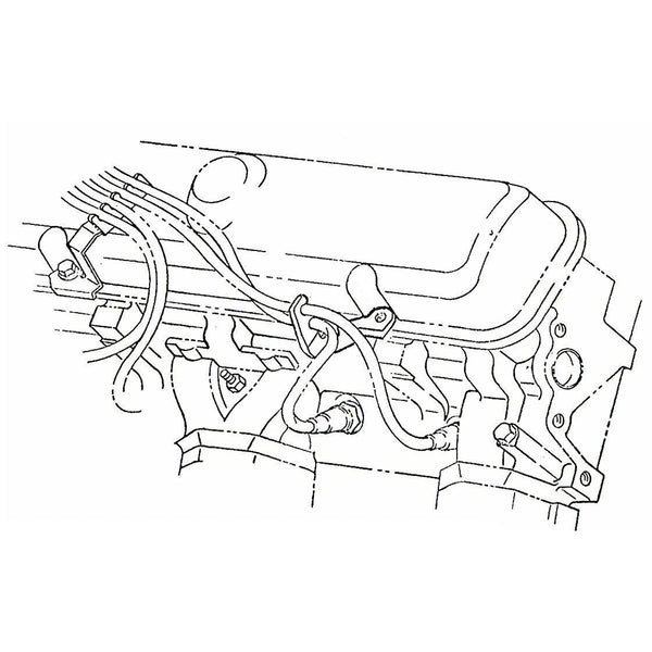 1969-70 Pontiac, GTO, Firebird Spark Plug Wire Loom All V8 Cars Passenger Rear