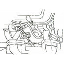 1969-70 Pontiac, GTO, Firebird Spark Plug Wire Loom All V8 With No AC Passenger Front