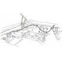 1968-70 Olds Cutlass Washer Hose Kit for Bottle on Passenger Side or 455cid Cars 9pc