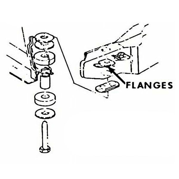 1968-72 GTO Core Support Plates 2pc