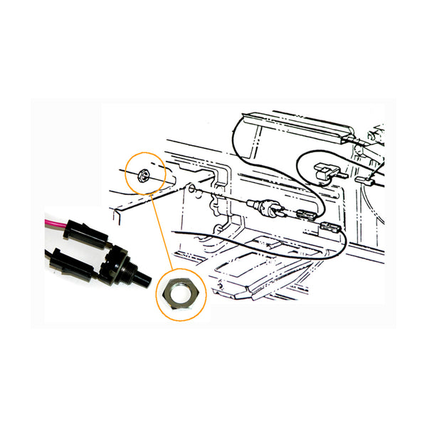 1969 Pontiac Power Trunk Switch Chrome Nut 1pc (All Models)
