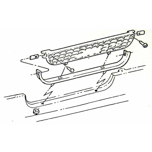 1969 Pontiac GTO Lower Valance Grills Mounting Kit 8pc